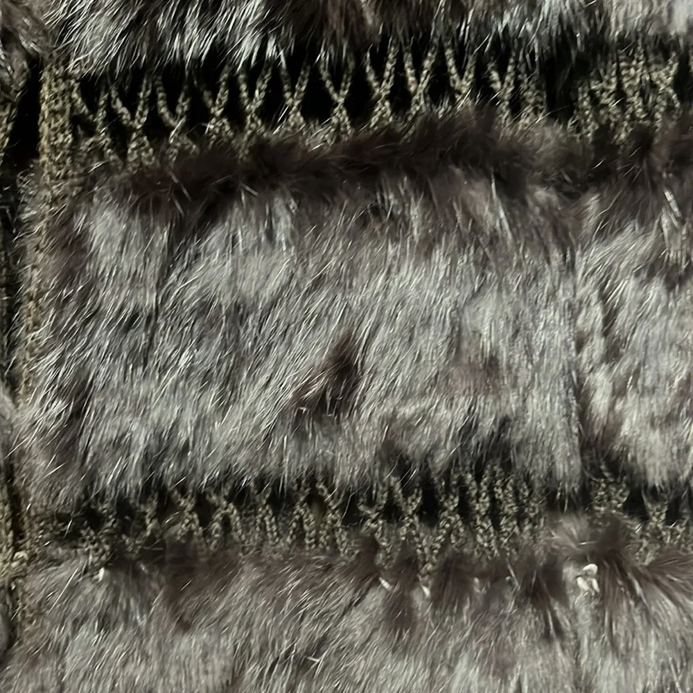 BCBGMaxazaria Rabbit Fur/Wool Coat Women’s S - Picture 3 of 4